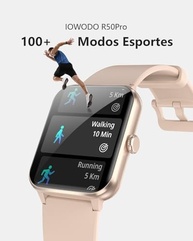 Smartwatch Feminino Rosa: Chamadas Bluetooth, 100+ Esportes, Tela 1.85" HD e 2 Pulseiras - imagem 5