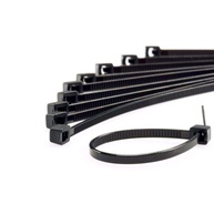 Abraçadeira de Nylon Force Line 3.6mm x 200mm Preta - Kit com 100 Unidades - imagem 1