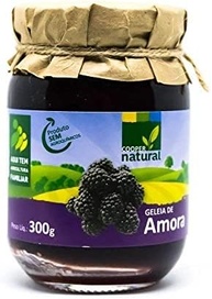 Geleia de Amora 100% Fruta Orgânico Sem Adição de Açúcar Coopernatural 180g - imagem 1