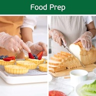 Luvas Descartáveis De Vinil Para Cozinhar E Preparar Alimentos - 100 Luvas Descartáveis Transparentes Sem Látex - Luvas Seguras Para Alimentos Para Churrasco, Cozinhar, Preparar Aliment - imagem 5