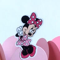 100 Forminhas Minnie Rosa com Apliques Fáceis de Montar - imagem 1