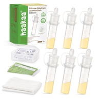 Haakaa Coletor de Colostro 4ml - 6 Peças + Estojo | Silicone Seguro 100% para Bebês - imagem 1