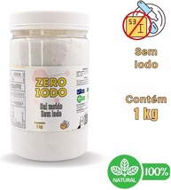 Sal Marinho Integral Moído Sem Iodo 1Kg 100% Natural Cloreto de Sódio, Pote Sal Culinário - imagem 3