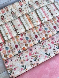 Tricoline Digital 100% Algodão - Kit Urban Dolls 2 | 5 Paninhos 50x75 cm com Estampa Exclusiva - imagem 3