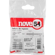 Rebite de Repuxo Nove54 4mm x 6mm Alumínio - Pacote com 100 Peças - imagem 3