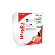 Pano de Limpeza Wypall X60 Higiene Corporal - 100 Unidades | Absorção Rápida e Resistente - imagem 1