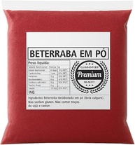 Beterraba em Pó Premium, 100% Pura, Desidratada, Rica em Vitaminas e Minerais, Sem Glúten, 1kg (500 gramas) - imagem 1