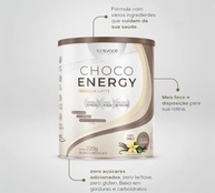 Choco Energy Superfood Sabor Vanilla Lata 220g 100% Você - imagem 1