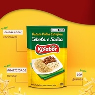 KiSabor, Batata Palha Extra Fina Cebola & Salsa, 100 Gramas - imagem 1