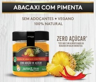 GELEIA DE ABACAXI COM PIMENTA SAUDÁVEL VEGANA ZERO AÇÚCAR 100% FRUTA PURO & LEVE - imagem 1