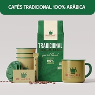 Café Moido Tradicional Torrado 500g REI DO CAFE 100% Arábica Alta Mogiana Torra Escura Cafeteria Tradicional de Santos - imagem 4