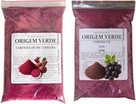 Kit Farinha de Uva + Beterraba 100% Pura, 300g Cada - Origem Verde - imagem 1