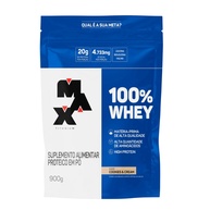 100% Whey Cookies and Cream 900g Max Titanium: Proteína de Qualidade - imagem 1