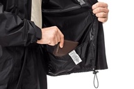 Capa de Chuva de Nylon com Gola PANTANEIRO 1000, Conjunto Impermeável para Motociclista, Preto, Jaqueta e Calça de Chuva com Faixa Refletiva, para Uso Externo - imagem 4