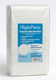 Lenço Multiuso HigiePano 1000 Unidades - Toalha Descartável Macia e Absorvente para Limpeza e Higiene - imagem 2