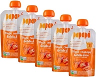 Kit 5 Papinha Orgânica Maçã, Cenoura e Batata Doce 100g - Papapá - imagem 1