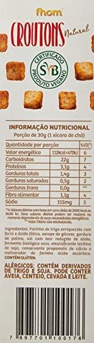 Crouton Natural Alimento Vegano Fhom 100g - imagem 2