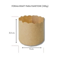 Forma Kraft para Panetone 100g. com 100un. - imagem 4