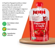 Papinha Orgânica Morango e Maçã Sem Açúcar 100g - Papapá - imagem 5