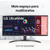 Monitor LG UltraWide™ - Tela IPS de 29", 21:9, HDR10, sRGB 99%, 100Hz - 29WQ500 - imagem 4