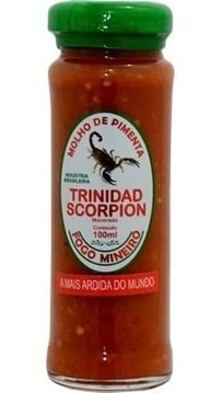 Pimenta Trinidad Scorpion em Macerada 100ml - Fogo Mineiro - imagem 2