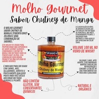 Molho De Pimenta Gourmet Sabor Chutney De Manga- Vidro 100ml - imagem 4