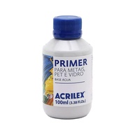 Primer para Metais PET e Vidros Cinza Acrilex 100ml - Proteção Contra Ferrugem - imagem 1