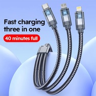 Cabo 3x1 100W: Carregue Rápido e Transfira Dados! - imagem 2