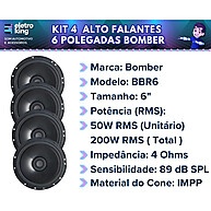 Kit Som Automotivo Completo: Rádio + 4 Falantes 100W - imagem 2