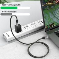 Cabo USB-C 100W PD: Carregamento Turbo para Seu Notebook! - imagem 2