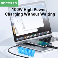 Cabo USB-C 100W Rocoren: Carregamento Turbo! - imagem 2