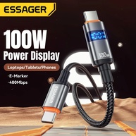 Cabo USB-C 100W Essager: Carregamento Turbo e Dados! - imagem 2