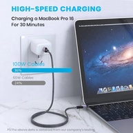 Cabo USB-C 100W KCNKON: Carregamento Turbo e Dados! - imagem 2