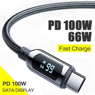 Cabo USB-C 100W: Carregamento Turbo + Display Digital - imagem 2
