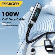 Cabo USB-C 100W Essager: Carregamento Turbo + Display! - imagem 2