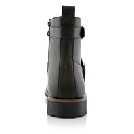 Polar Fox Wyatt MPX608005 Botas de motocicleta masculinas casuais com zíper e fivela, Preto, 10.5 - imagem 5