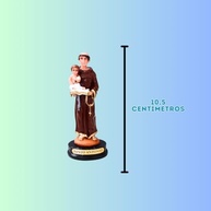Imagem de Santo Antônio de Pádua em Resina Nacional - 10,5cm | Decoração Religiosa Elegante - imagem 4
