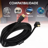 Cabo HDMI 2 Metros 90° Ângulo em L: Imagem 1080p Cristalina e Conexão Perfeita - imagem 5
