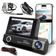 Câmera Veicular Dupla 1080P: Segurança Frontal, Interna e Traseira com Visão Noturna + 32GB Incluso - imagem 1