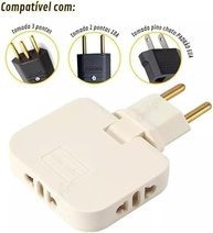 Adaptador Tomada T Articulado Benjamin 10A Flexível - 2 Unidades - imagem 2