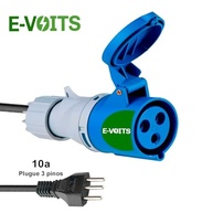 Adaptador 32A Plug Industrial para Carregador de Carro Elétrico - Conexão Segura em Tomadas 10A/20A - imagem 4