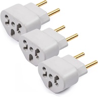 Kit 3 Adaptadores de Tomada Universal 10A/20A Bivolt 110V/220V - Segurança e Praticidade para Seus Aparelhos - imagem 1