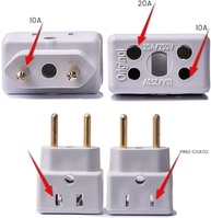 KIT 6 Adaptadores de Tomada Universal 3 Pinos Benjamin 10A/20A Bivolt - Segurança e Versatilidade DM SHOPP - imagem 2