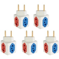 Kit 5 Benjamim Power Cubo: Multiplicador de Tomadas 4 Entradas Bivolt 10A/20A - imagem 2