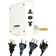 Adaptador de Tomada Articulado Benjamin Bivolt 10A/20A - 2 e 3 Pinos - imagem 2