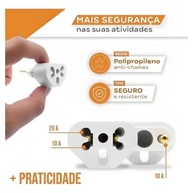 Kit 3 Adaptadores de Tomada Universal Benjamin Bob Love Plug 10A/20A 250V - Conecte Tudo! - imagem 4