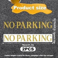 Estêncil Sem Estacionamento 10cm - 2 Peças Reutilizáveis em PET Premium - imagem 3