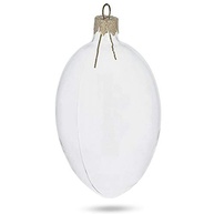 Conjunto de 6 Enfeites de Ovos de Vidro Transparente 10cm - Decore com Estilo e Tradição - imagem 3