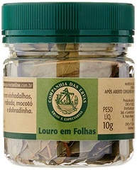 Louro em Folhas Companhia das Ervas Pote Pet 10g - imagem 1