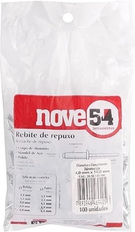 Rebite de Repuxo Nove54 4mm x 10mm: Fixação Rápida e Segura (Pacote 100 Peças) - imagem 4